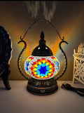 Axyaa Turkish Mosaic Table Lamp Handcrafted Night Light