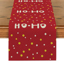 Axyaa Snowflake Polka Table Runner - Festive Farmhouse Dining Decor