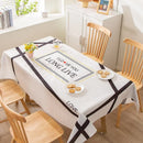 Axyaa Light Luxury Rectangular Tablecloth with Oil-Proof and Anti-Scalding Features