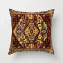 Axyaa Red Moroccan Short Plush Ethnic Style Cushion Cover for Home Decoration