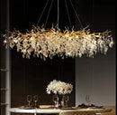 Axyaa Luxury Villa Crystal Pendant Chandelier.