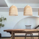 Axyaa Woven Rattan Pendant Chandelier E27 Fixture for Home and Restaurant