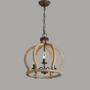 Axyaa Vintage Wood Chandelier for Home Dining Room Kitchen Cafe Bar