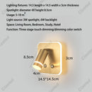 Axyaa LED Reading Wall Lamp USB Charging for Hotel Corridor Bedroom Interiors