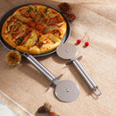 Axyaa Stainless Steel Pizza Cutter Wheel Scissor Bakeware Kitchen Tool