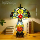 Axyaa Luxe Stained Glass Table Lamp for Living Room and Bedroom