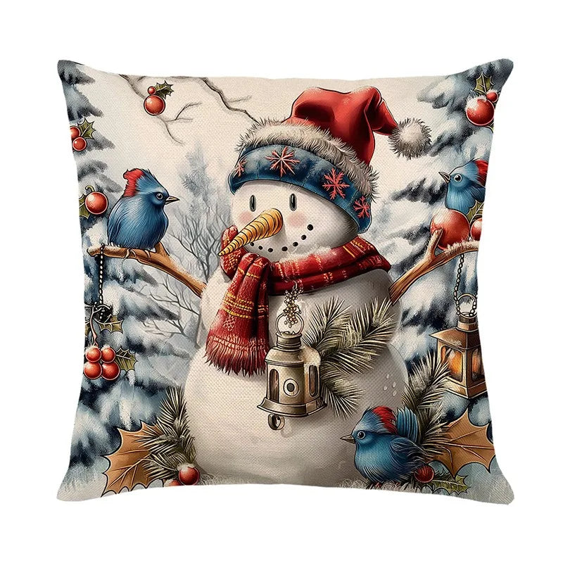 Axyaa Christmas Pillow Cover Set - Festive Home Decor & Gift