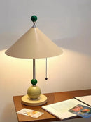 Axyaa Cream Desk Lamp - Bauhaus Light Luxury for Bedside, Dining Room, and Office