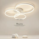 Axyaa Nordic LED Ceiling Light | Modern Minimalist Iron Chandelier for Living Room