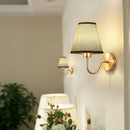 Axyaa Fabric Shade LED Wall Sconce for Home Decor
