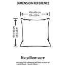 Axyaa Jacquard Cushion Cover - Creamy Style Home Decor for Sofa Living Room