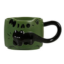 Axyaa Animal Stacked Cups Mug Set - Ceramic Coffee Latte Milk Cute Cat Design