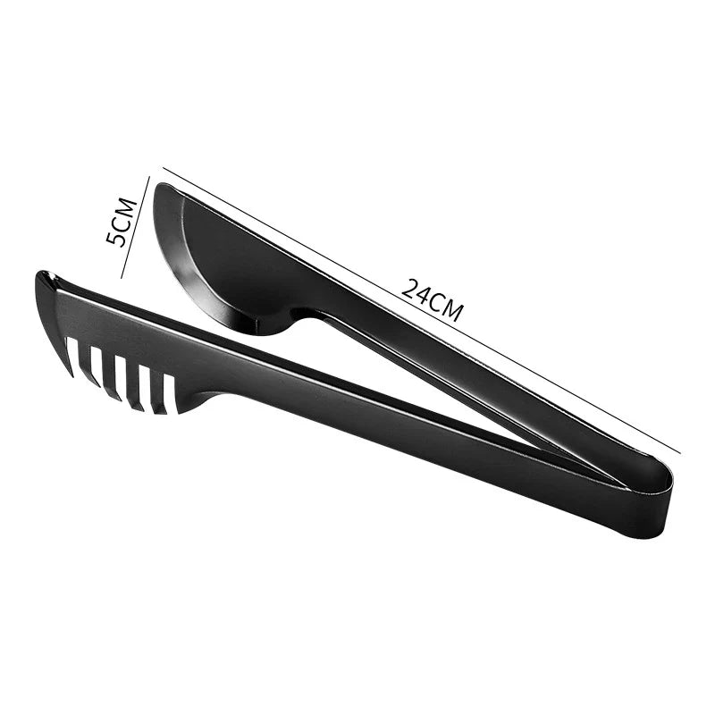 Axyaa Stainless Steel Non-Stick Food Tongs BBQ Clips for Home Cooking