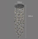 Axyaa Modern Stairway and Living Room Chandeliers: Indoor Lighting Fixtures