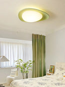 Axya Full Spectrum Ceiling Light for Children's Bedroom, Cream Resin, Pebble Style