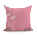 Axyaa Pink Flamingo Linen Cushion Cover: Cute Art Pillow Euro Cover Home Decor 45*45cm