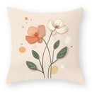 Axyaa Flower Print Sofa Pillow Cover for Decor, Car Seat, and Cute Decor Display