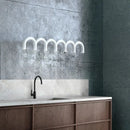 Axyaa Minimalist M-Shaped Chandelier for Coffee Shop Office Restaurant Window Display