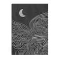 Axyaa Boho Abstract Sun Moon Canvas Painting Modern Wall Art Living Room Decor