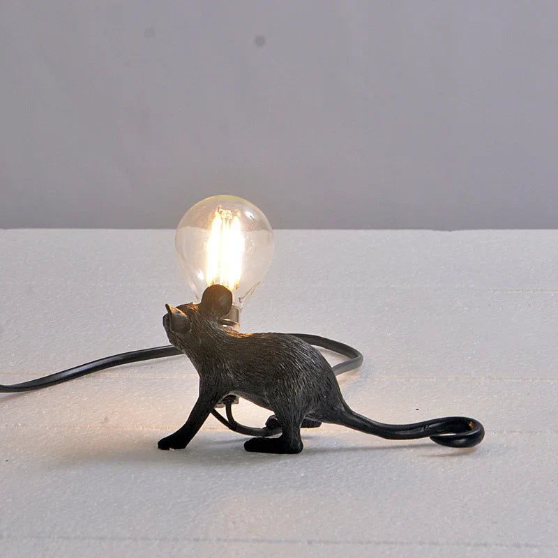 Axyaa Nordic Mouse Lamp LED Night Light for Home Room Decor