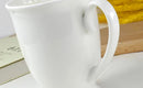 Axyaa White Porcelain Coffee Mug Tea Cup Ceramic Tumbler Thermo Couple Mug
