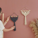Nordic Bat Macrame Tapestry Dream Catcher for Bedroom Wall Decor by Axyaa