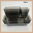 Axyaa Transparent Drawer Storage Box: Kitchen Tableware Cosmetics Organizer