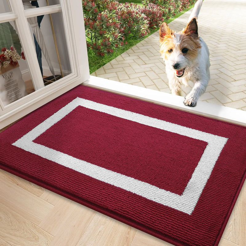 Axyaa Absorbent Welcome Mat: Soft, Non-Slip Floor Carpet