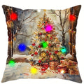 Axyaa Snowman & Christmas Tree LED Pillowcase for Festive Home Decor & Gifts