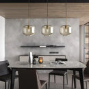 Axyaa Nordic Loft Glass Pendant Light for Kitchen Restaurant Industrial Decor