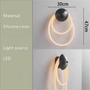 Axyaa Nordic Minimalist Designer Line Wall Lamp for Bedroom with Luxurious Silicone Lines