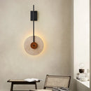 Axyaa Yellow Cave Stone Wall Lamp - Japanese Wabi Sabi Style for Living Room