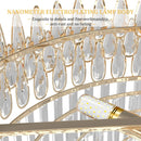 Axyaa Crystal Chandelier Pendant Light for Living Room Dining Room