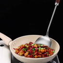 Axyaa Stainless Steel Kitchen Utensil Set - Soup Spoon, Colander, Spatula, Frying Shovel
