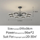 Axyaa Metal Black Pendant Light Chandelier for Bedroom Restaurant Living Rooms