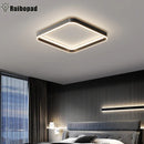 Axyaa Square LED Ceiling Light in Black for Bedroom, Living Room, Dining Room