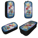 Axyaa Mermaid Double Layer Pencil Case | Large Capacity Stationery & Makeup Bag