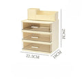 Axyaa Makeup Storage Box with Transparent Drawers for Cosmetics Organization