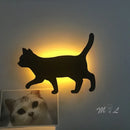 Axyaa Cat Sensor LED Night Light Wall Lamp for Room Lighting Deco