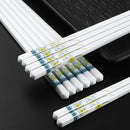 Axyaa Ceramic Chopsticks: Antibacterial, Non-slip, Easy to Clean Tableware