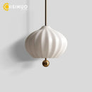 Axyaa White Glass Pendant Light Chandelier - Vintage Bauhaus Style