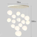 Axyaa Modern Indoor Pendant Chandelier LED Ceiling Light for Dining and Living Room
