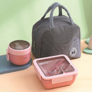 Axyaa Portable Leakproof Lunch Box Set with Thermal Bag, Large Food Storage Bag
