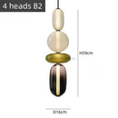 Axyaa Nordic Glass Chandelier: Stylish and Colorful Lighting for Home and Business
