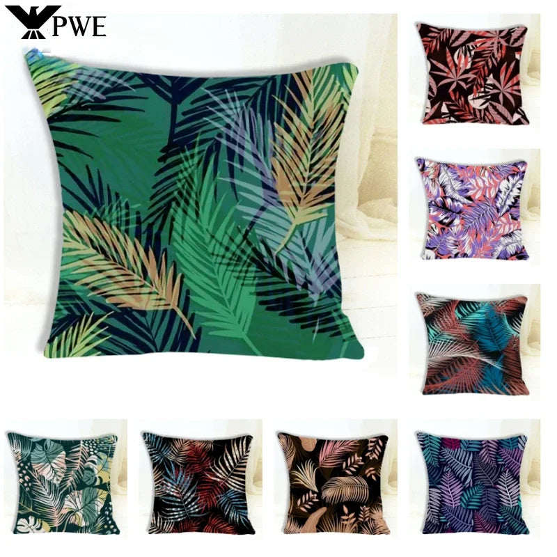 Abstract Leaf Cushion Cover by Axyaa - 45*45cm