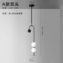 Axyaa Nordic Glass Ball Chandelier Ceiling Pendant for Home Decor & Hospitality Lighting