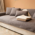 Axyaa Winter Short Plush Sofa Cushion: Non-slip Nordic Style Sitting Cushion
