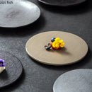 Axyaa Ceramic Striped Sushi Dessert Plate | Creative Molecular Cuisine Tableware
