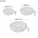 Axyaa Water Ripple Glass Salad Bowl - Specialty Tableware for Molecular Cuisine