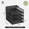 Axyaa Metal File Tray - Office Document Storage Rack